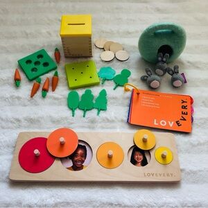 LOVEVERY Toys from The Babbler Play Kit - 13, 14, 15 Months, EUC